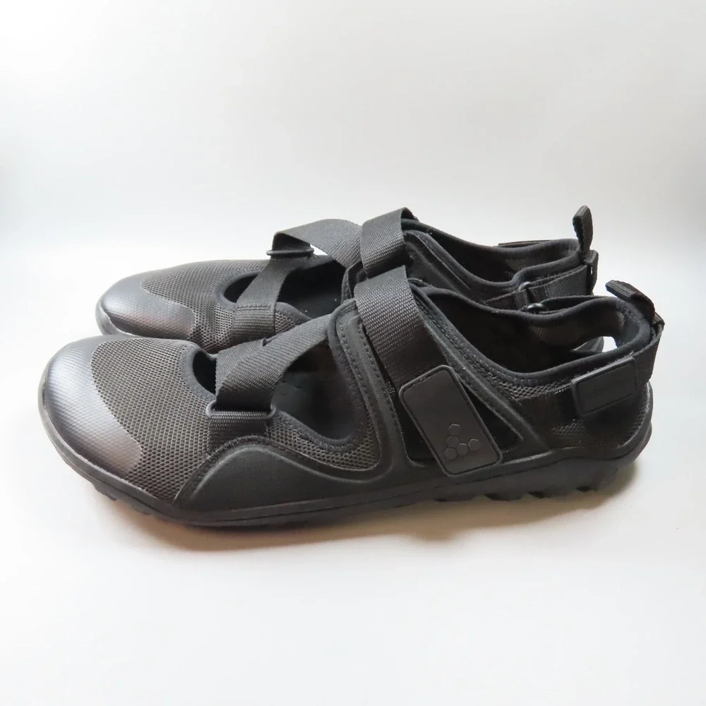 VivoBarefoot Tracker Sandals Men's Size 12 Obsidian‎ Textile Barefoot Hiking